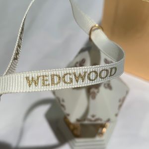 Porcelain Christmas Tree Ornament by Wedgwood, Our First Christmas Together 2003